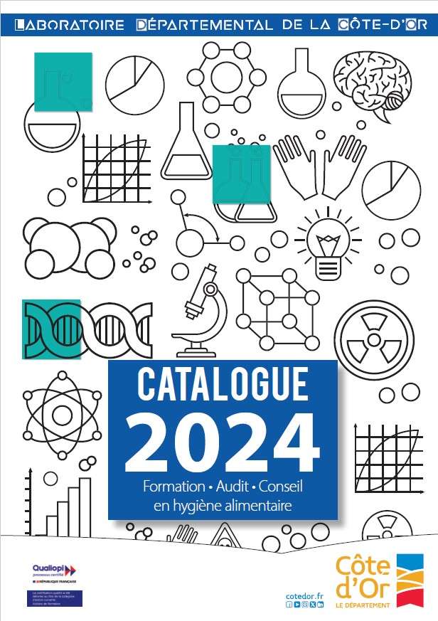 Couverture du catalogue 2024 des formations en hygiène alimentaire