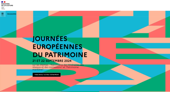 Site internet Journées Européennes du Patrimoine